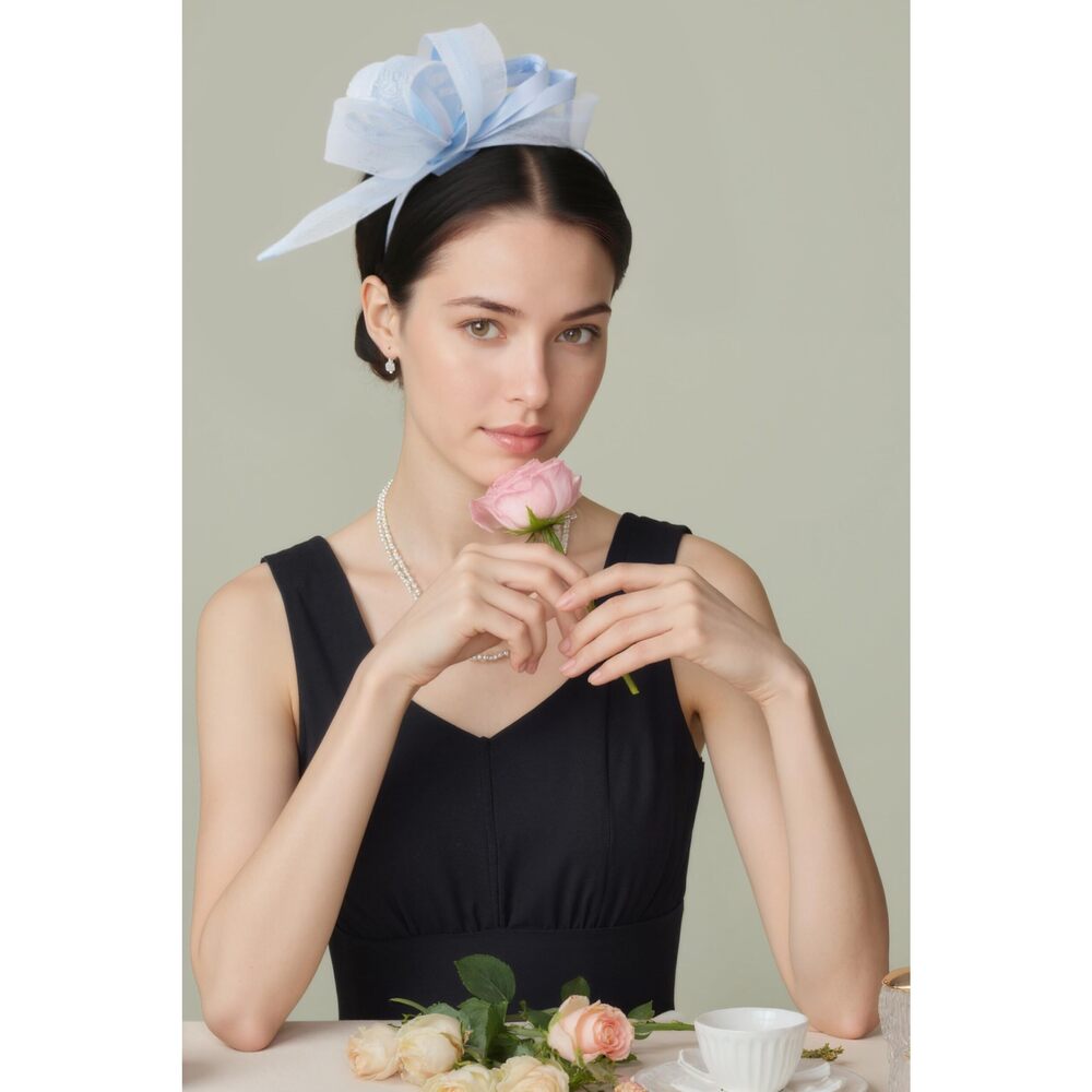 6544 Fascinator Hats For Women- Tea Party Kentucky Ribbon Headband Derby - Picture 5 of 7